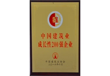 中國(guó)建筑業(yè)成長(zhǎng)性企業(yè)200強(qiáng)企業(yè)
