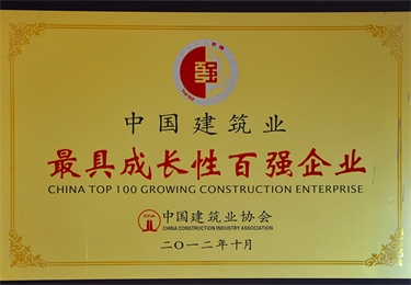 中國建筑業(yè)最具成長性百強(qiáng)企業(yè)
